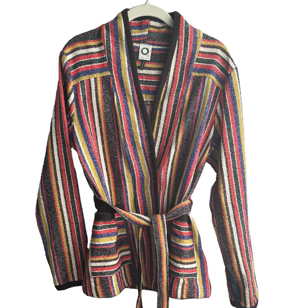 AKEMI + KIN Anthropologie Striped Mansoura Jacket Size Medium EUC